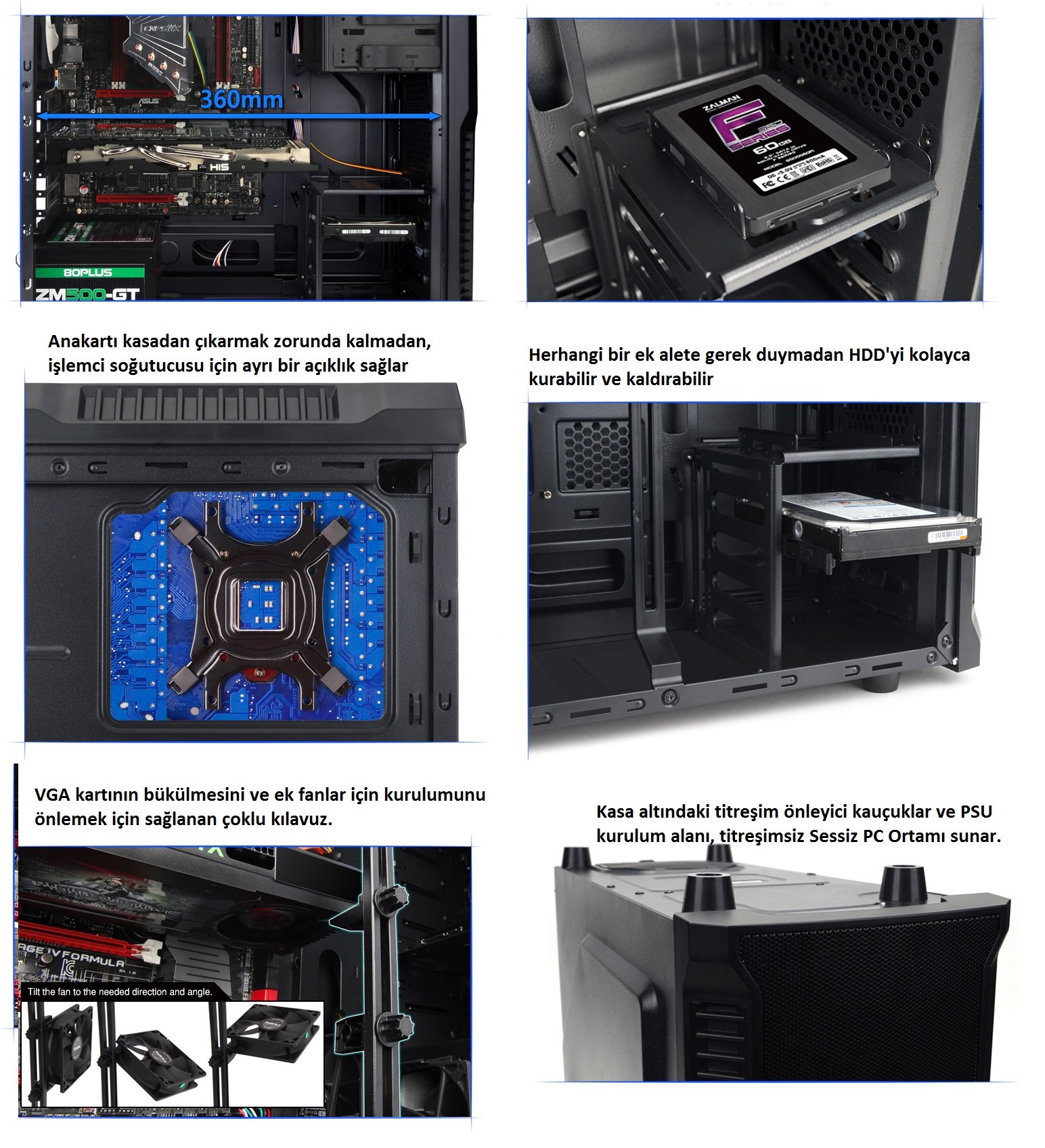 Zalman Z3 Plus 600LE 600W Mid Tower Ofis Oyuncu Kasası